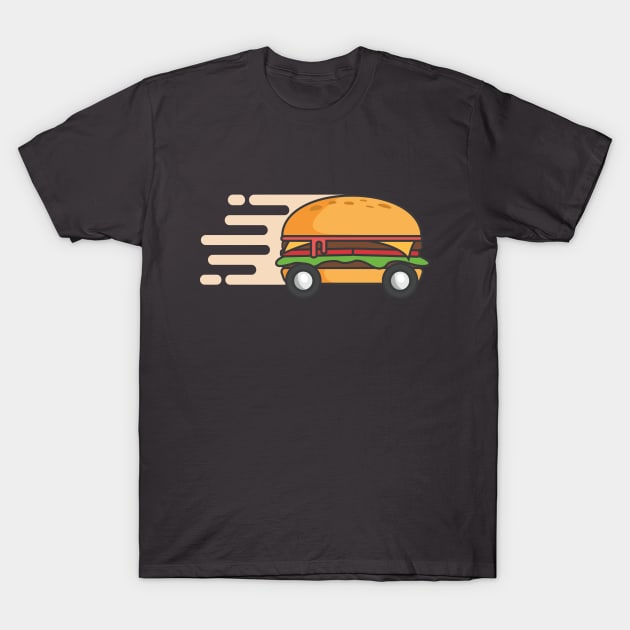Fast Food Hamburger T-shirt T-Shirt by casbuijsman